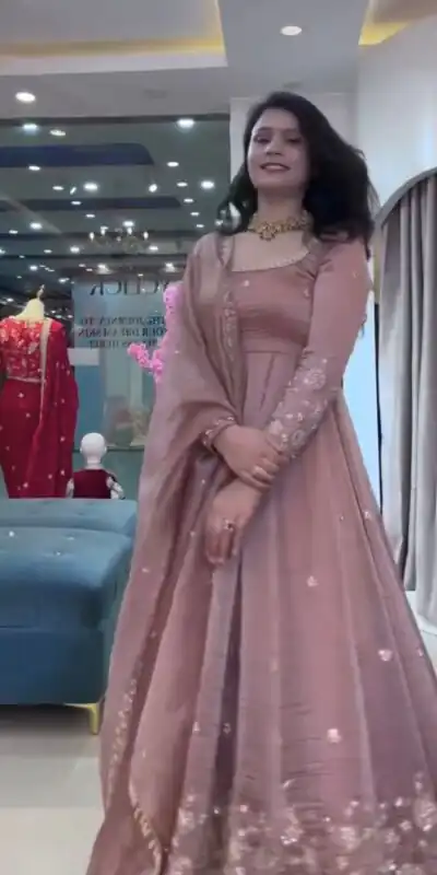 VLM 339 Onion Crunchy Silk Gown Perfect for Wedding, Party, Housewarming, Haldi, Durga Puja – . Best Price ₹2149. Delivery 4-6 Working Days. Shop now. | Gowns, Bollywood Gowns, Creative Gowns, Designer Gowns, Embroidered Gowns, Party Wear Gowns