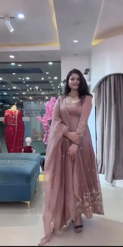 VLM 339 Onion Crunchy Silk Gown Perfect for Wedding, Party, Housewarming, Haldi, Durga Puja – . Best Price ₹2149. Delivery 4-6 Working Days. Shop now. | Gowns, Bollywood Gowns, Creative Gowns, Designer Gowns, Embroidered Gowns, Party Wear Gowns