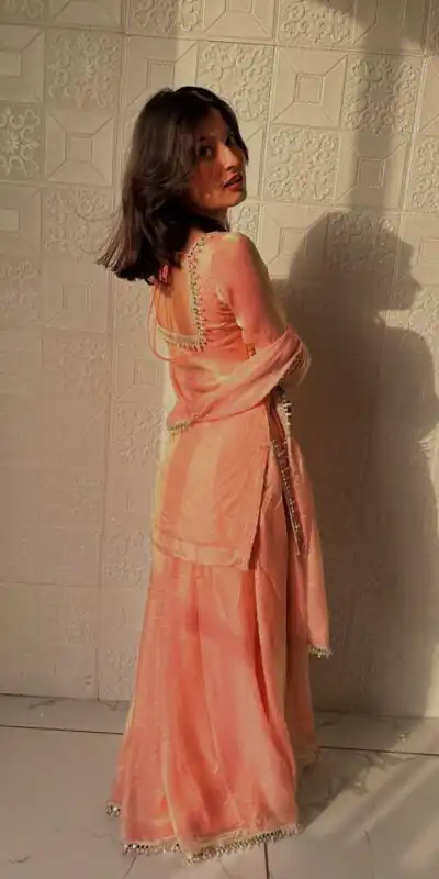 ZB 5063 Peach Fandy Silk Salwar Suit with Embroidery Work. Wedding, Party, Festive, Events Now at just ₹1949. Delivery 4-6 Working Days. Shop now. | Jump Suits, Salwar suit, Designer Suits, Casual Suits, Creative suits, Palazzo Suits, Party Wear Suits, Patiala Suits, Straight Suits
