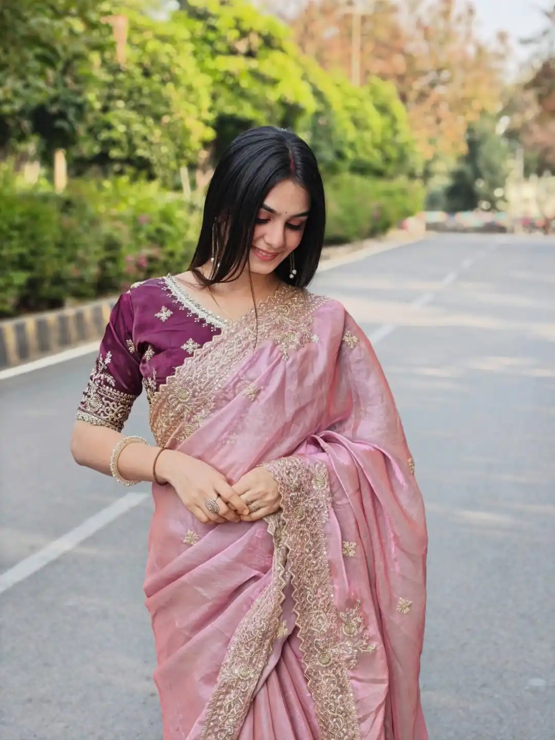 JR 666 Pink Fendy Satin Saree Perfect for Wedding, Party, Durga Puja, Raksha Bandhan, Sangeet – . Festive Deal ₹1949. Delivery 4-6 Working Days. | Sarees, Bollywood Sarees, Creative Sarees, Designer Sarees, Embroidered Sarees, Ethnic Saree, Modern Digital sarees, Party Wear Sarees