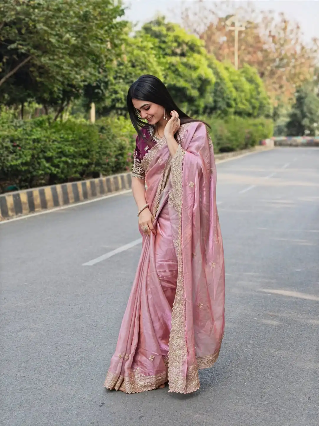 JR 666 Pink Fendy Satin Saree Perfect for Wedding, Party, Durga Puja, Raksha Bandhan, Sangeet – . Festive Deal ₹1949. Delivery 4-6 Working Days. | Sarees, Bollywood Sarees, Creative Sarees, Designer Sarees, Embroidered Sarees, Ethnic Saree, Modern Digital sarees, Party Wear Sarees