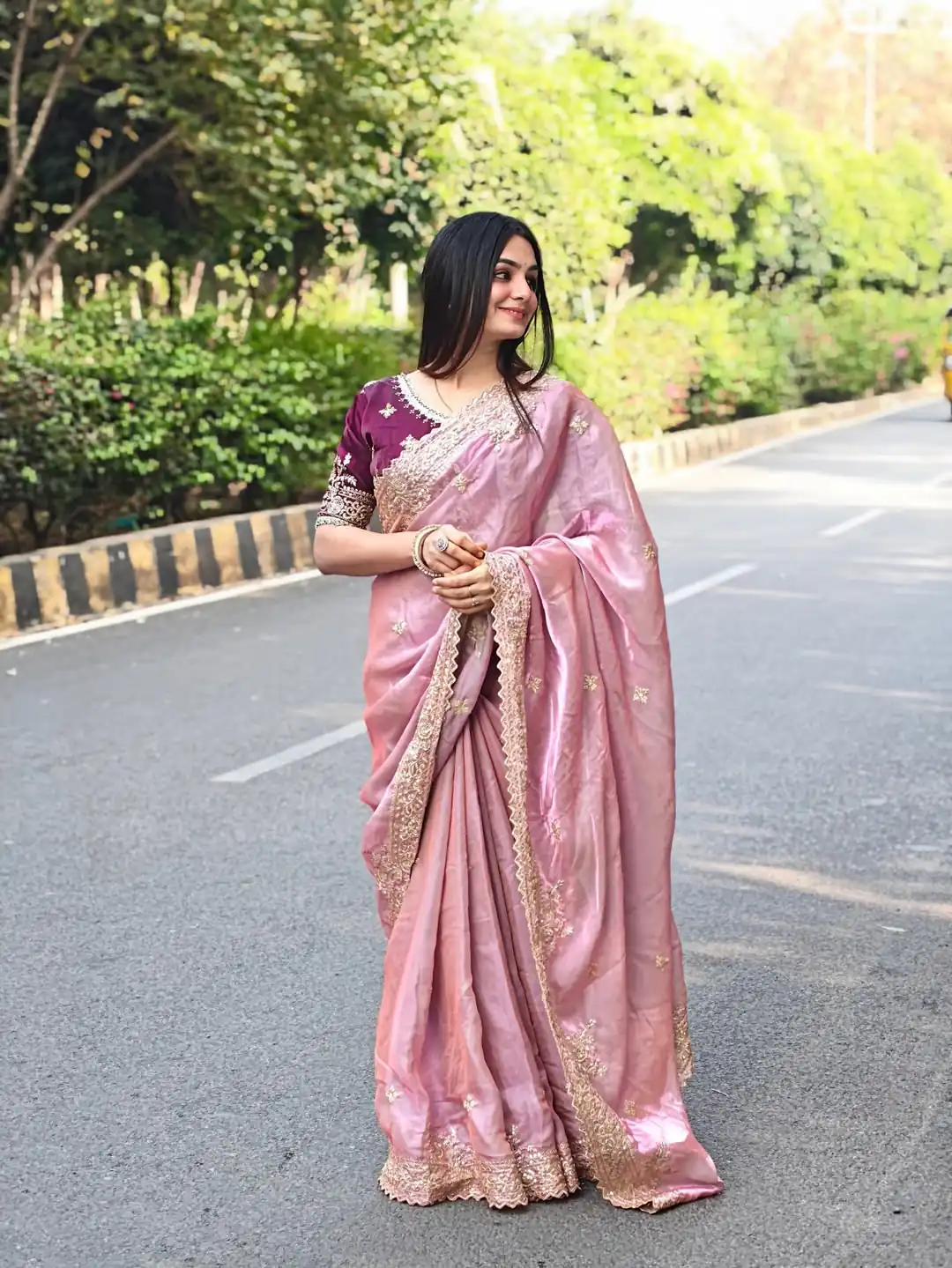 JR 666 Pink Fendy Satin Saree Perfect for Wedding, Party, Durga Puja, Raksha Bandhan, Sangeet – . Festive Deal ₹1949. Delivery 4-6 Working Days. | Sarees, Bollywood Sarees, Creative Sarees, Designer Sarees, Embroidered Sarees, Ethnic Saree, Modern Digital sarees, Party Wear Sarees