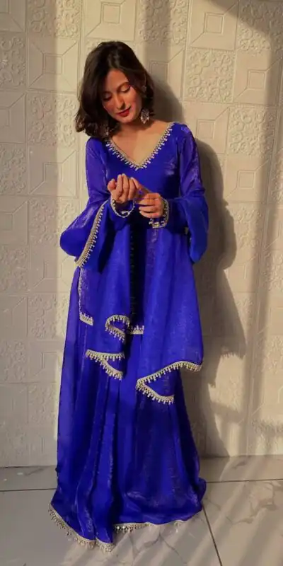 ZB 5063 Royal Blue Fandy Silk Salwar Suit with Embroidery Work. Wedding, Party, Festive, Events Now at just ₹1949. Delivery 4-6 Working Days. Shop now. | Jump Suits, Salwar suit, Designer Suits, Casual Suits, Creative suits, Palazzo Suits, Party Wear Suits, Patiala Suits, Straight Suits