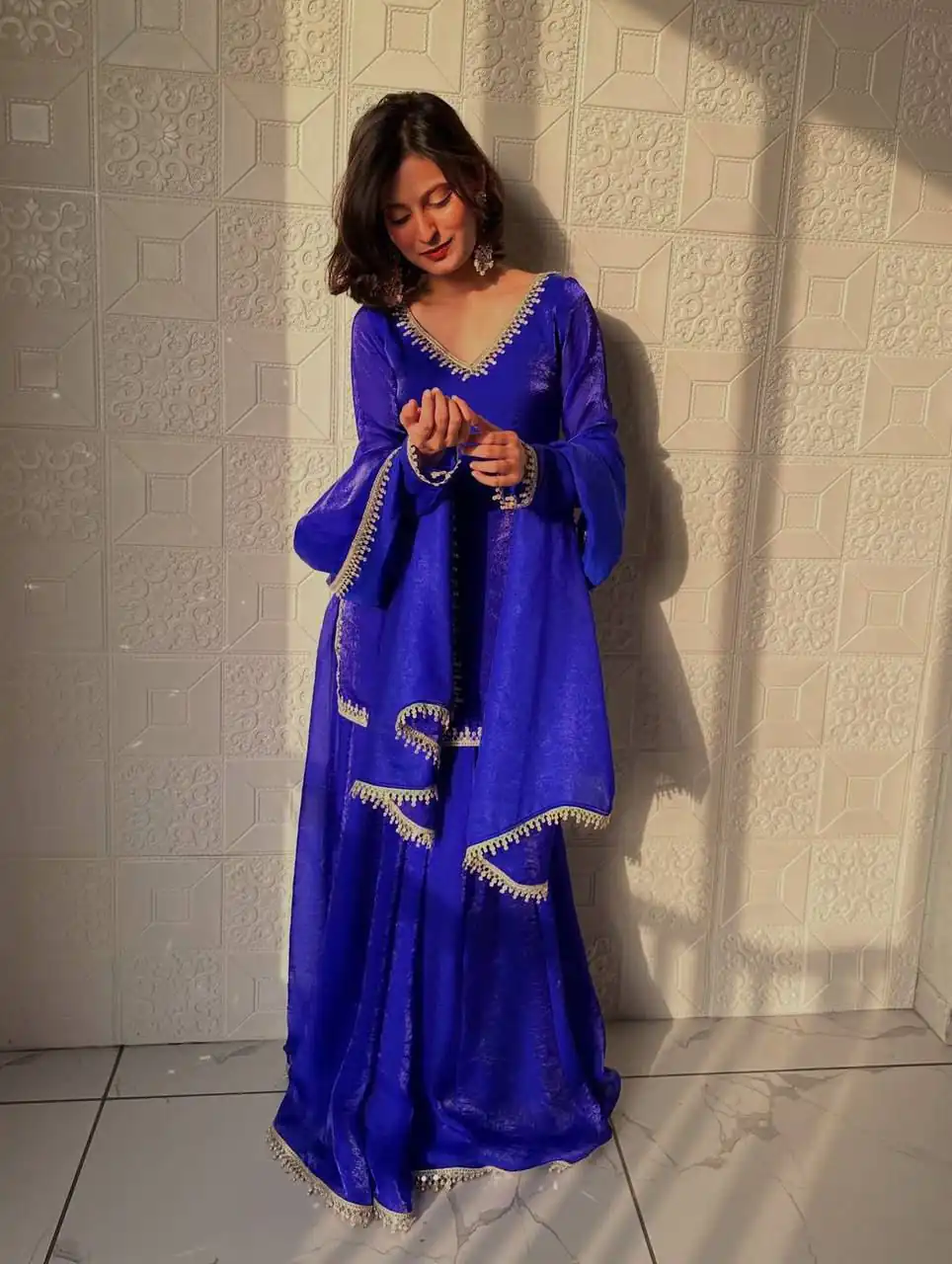 ZB 5063 Royal Blue Fandy Silk Salwar Suit with Embroidery Work. Wedding, Party, Festive, Events Now at just ₹1949. Delivery 4-6 Working Days. Shop now. | Jump Suits, Salwar suit, Designer Suits, Casual Suits, Creative suits, Palazzo Suits, Party Wear Suits, Patiala Suits, Straight Suits