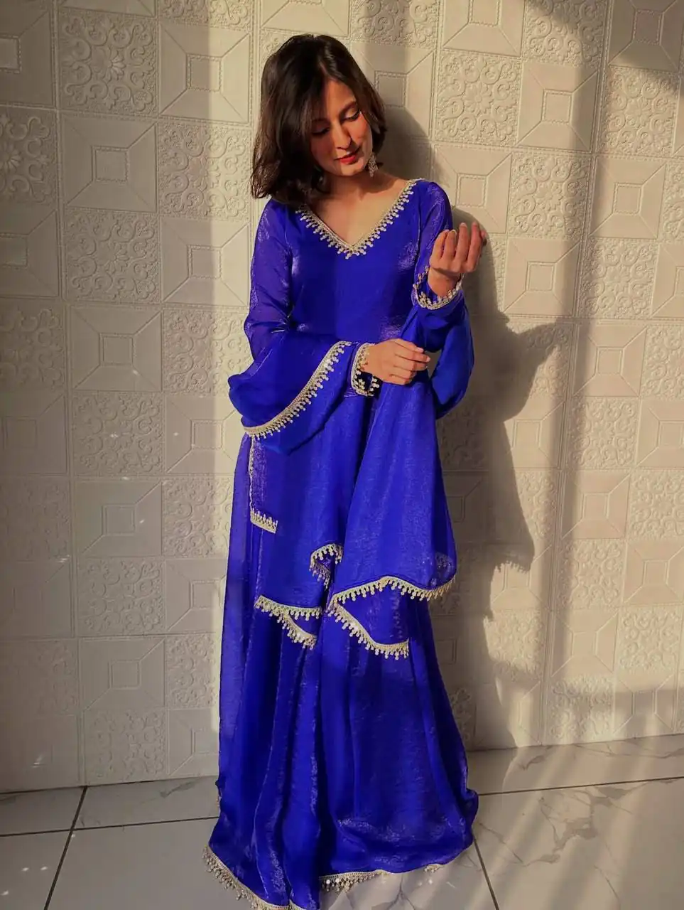 ZB 5063 Royal Blue Fandy Silk Salwar Suit with Embroidery Work. Wedding, Party, Festive, Events Now at just ₹1949. Delivery 4-6 Working Days. Shop now. | Jump Suits, Salwar suit, Designer Suits, Casual Suits, Creative suits, Palazzo Suits, Party Wear Suits, Patiala Suits, Straight Suits