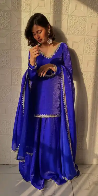 ZB 5063 Royal Blue Fandy Silk Salwar Suit with Embroidery Work. Wedding, Party, Festive, Events Now at just ₹1949. Delivery 4-6 Working Days. Shop now. | Jump Suits, Salwar suit, Designer Suits, Casual Suits, Creative suits, Palazzo Suits, Party Wear Suits, Patiala Suits, Straight Suits