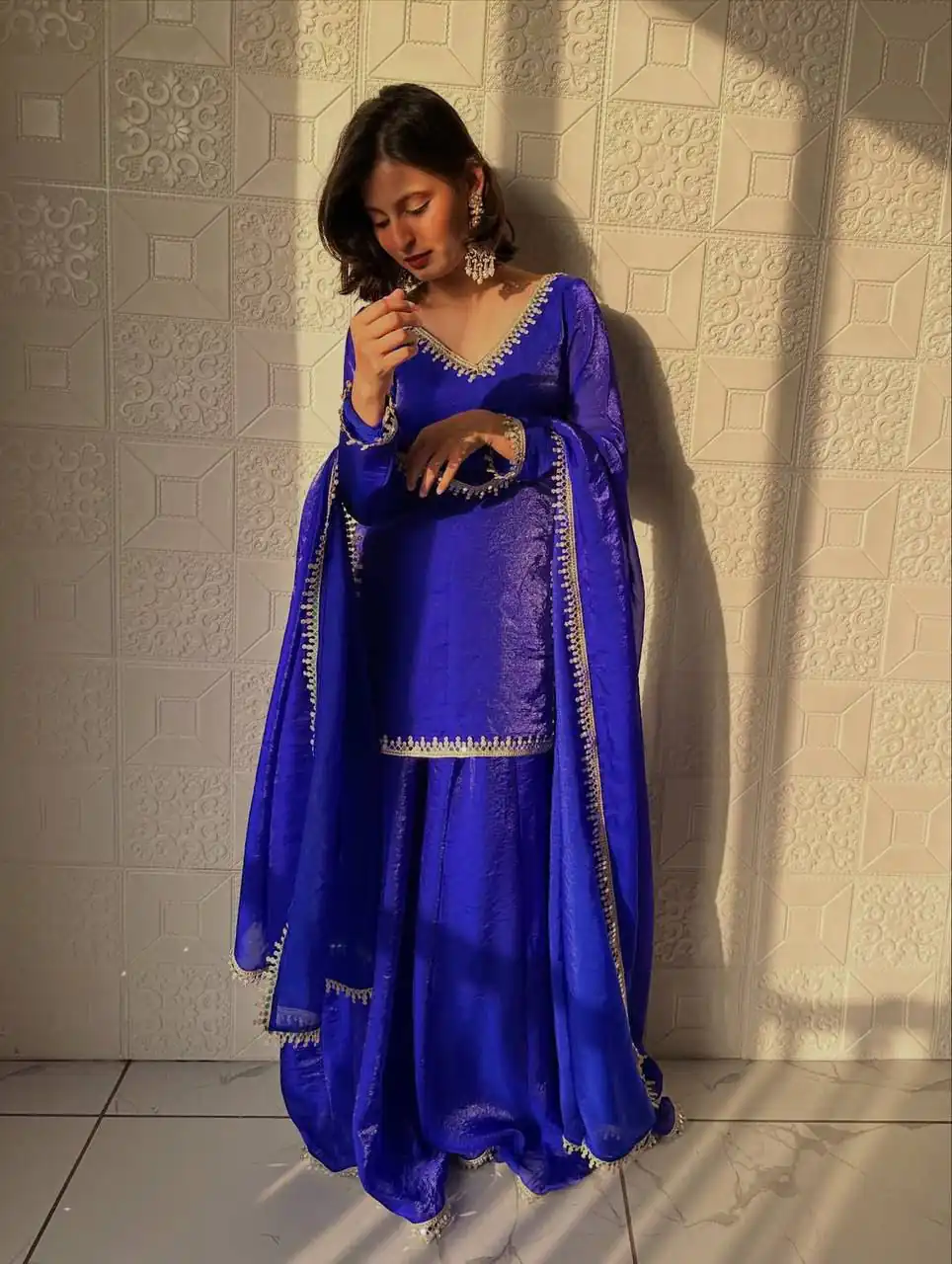 ZB 5063 Royal Blue Fandy Silk Salwar Suit with Embroidery Work. Wedding, Party, Festive, Events Now at just ₹1949. Delivery 4-6 Working Days. Shop now. | Jump Suits, Salwar suit, Designer Suits, Casual Suits, Creative suits, Palazzo Suits, Party Wear Suits, Patiala Suits, Straight Suits