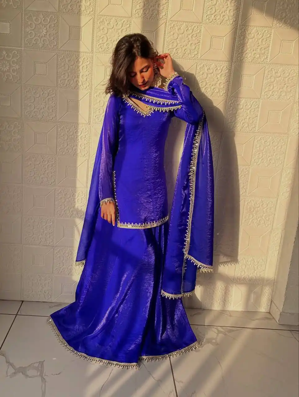 ZB 5063 Royal Blue Fandy Silk Salwar Suit with Embroidery Work. Wedding, Party, Festive, Events Now at just ₹1949. Delivery 4-6 Working Days. Shop now. | Jump Suits, Salwar suit, Designer Suits, Casual Suits, Creative suits, Palazzo Suits, Party Wear Suits, Patiala Suits, Straight Suits