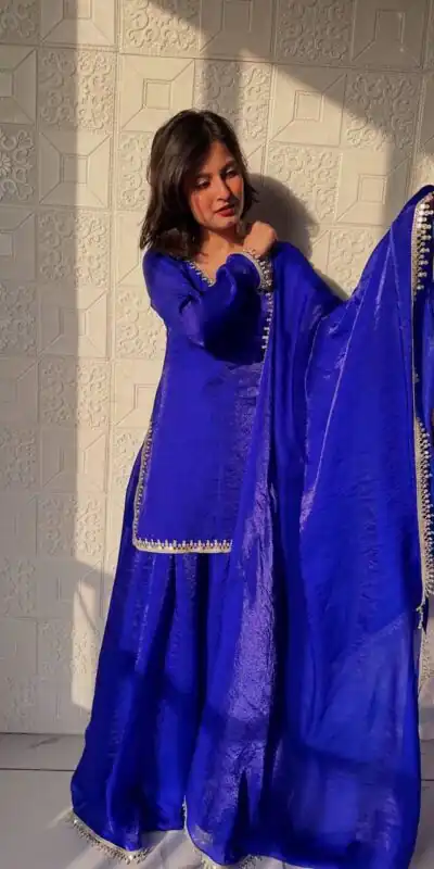 ZB 5063 Royal Blue Fandy Silk Salwar Suit with Embroidery Work. Wedding, Party, Festive, Events Now at just ₹1949. Delivery 4-6 Working Days. Shop now. | Jump Suits, Salwar suit, Designer Suits, Casual Suits, Creative suits, Palazzo Suits, Party Wear Suits, Patiala Suits, Straight Suits