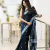 KPR 120 Black Soft Lilan Slab Saree Perfect for Wedding, Party, Lohri, Durga Puja, Pongal – . Get it for ₹1349. Delivery 4-6 Working Days. Shop now. | Sarees, Bollywood Sarees, Creative Sarees, Designer Sarees, Embroidered Sarees, Ethnic Saree, Modern Digital sarees, Party Wear Sarees