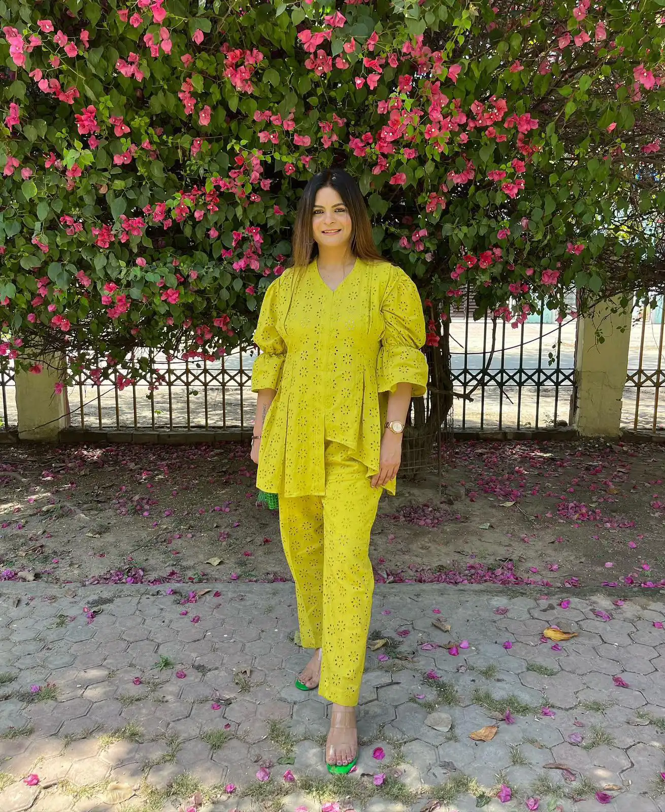 LG 2111 Lime Yellow Cotton Salwar Suit with Embroidery Work. Introductory Price ₹1999. Delivery 4-6 Working Days. Shop now. | Jump Suits, Salwar suit, Designer Suits, Casual Suits, Creative suits, Palazzo Suits, Party Wear Suits, Patiala Suits, Straight Suits