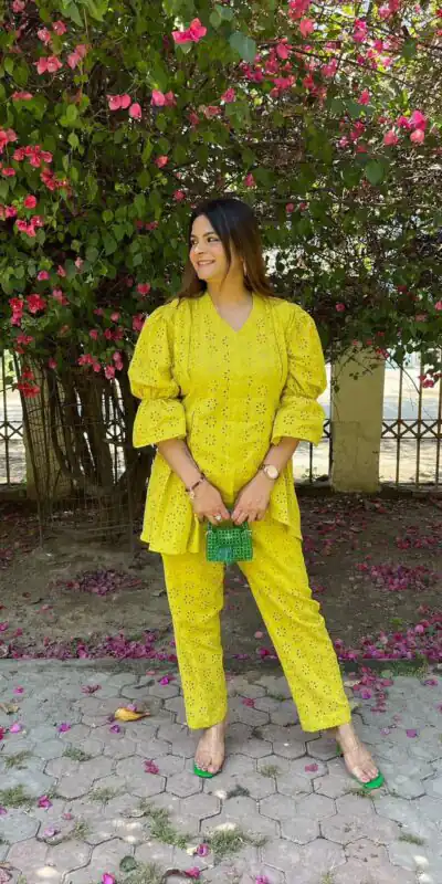LG 2111 Lime Yellow Cotton Salwar Suit with Embroidery Work. Introductory Price ₹1999. Delivery 4-6 Working Days. Shop now. | Jump Suits, Salwar suit, Designer Suits, Casual Suits, Creative suits, Palazzo Suits, Party Wear Suits, Patiala Suits, Straight Suits