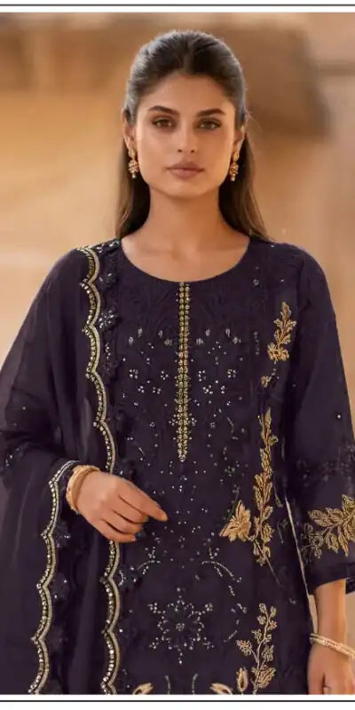 FC 1220 Wine Crunchy Salwar Suit with Embroidery Work. Wedding, Party, Festive, Events Grab it for ₹2149. Delivery 4-6 Working Days. Shop now. | Jump Suits, Salwar suit, Designer Suits, Casual Suits, Creative suits, Palazzo Suits, Party Wear Suits, Patiala Suits, Straight Suits