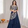 BB 75 Nay Blue Color French Crape Saree with Embroidery Work. Wedding, Party, Festive, Online Best Price ₹2399. Delivery 4-6 Working Days. Shop now. | Sarees, Bollywood Sarees, Creative Sarees, Designer Sarees, Embroidered Sarees, Ethnic Saree, Modern Digital sarees, Party Wear Sarees