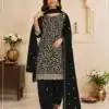 FC 3114 Black Blooming Fox Georgette Salwar Suit with Embroidery Work. Exclusive Offer ₹2499. Delivery 4-6 Working Days. Shop now. | Jump Suits, Salwar suit, Designer Suits, Casual Suits, Creative suits, Palazzo Suits, Party Wear Suits, Patiala Suits, Straight Suits