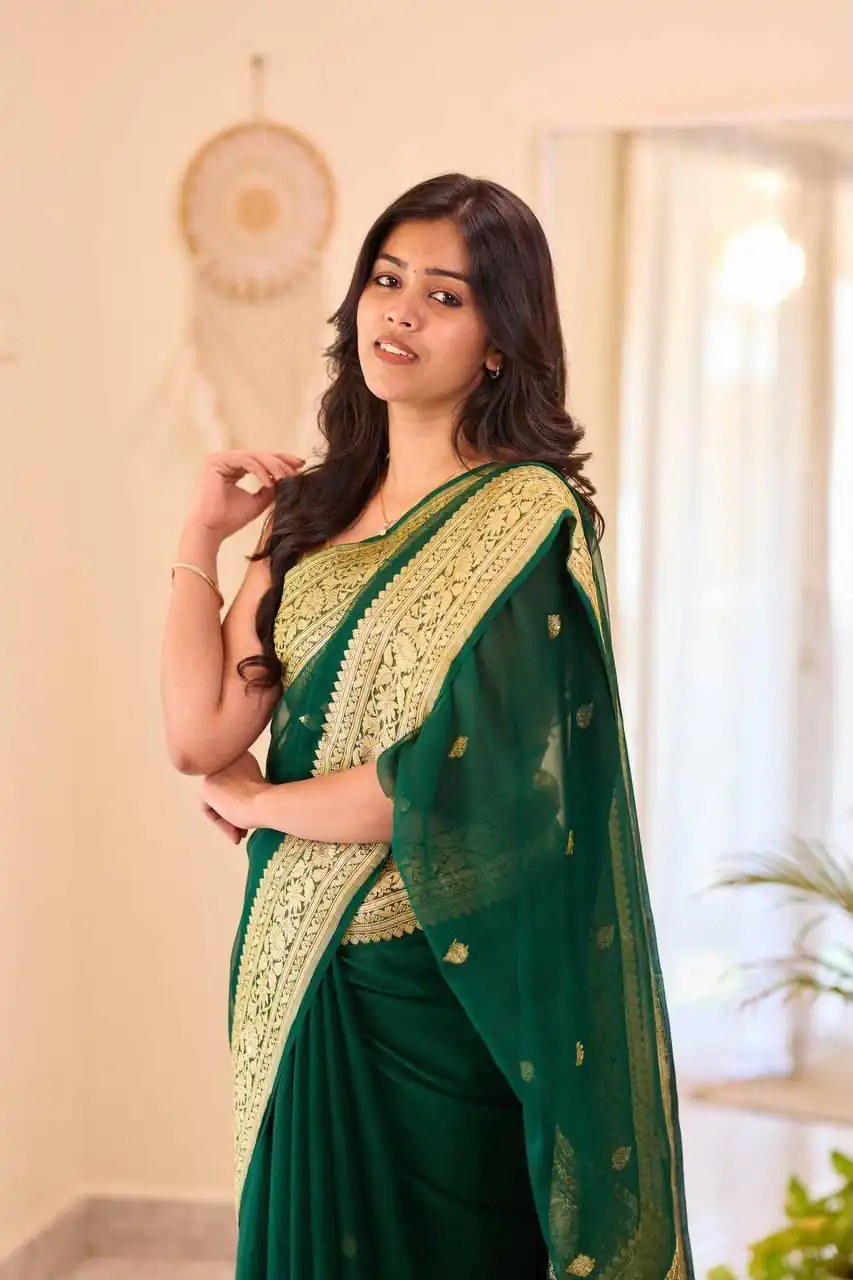 KPR 255 Green Soft Lilan Slab Saree Perfect for Wedding, Party, Lohri, Durga Puja, Pongal – . Get it for ₹1349. Delivery 4-6 Working Days. Shop now. | Sarees, Bollywood Sarees, Creative Sarees, Designer Sarees, Embroidered Sarees, Ethnic Saree, Modern Digital sarees, Party Wear Sarees