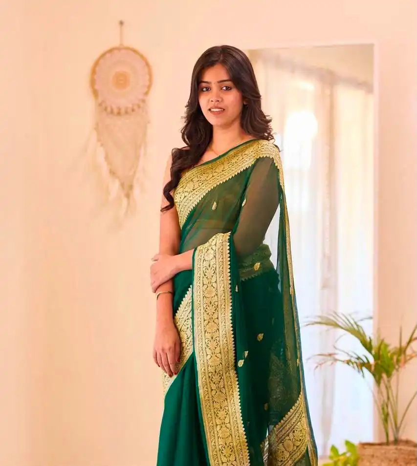 KPR 255 Green Soft Lilan Slab Saree Perfect for Wedding, Party, Lohri, Durga Puja, Pongal – . Get it for ₹1349. Delivery 4-6 Working Days. Shop now. | Sarees, Bollywood Sarees, Creative Sarees, Designer Sarees, Embroidered Sarees, Ethnic Saree, Modern Digital sarees, Party Wear Sarees