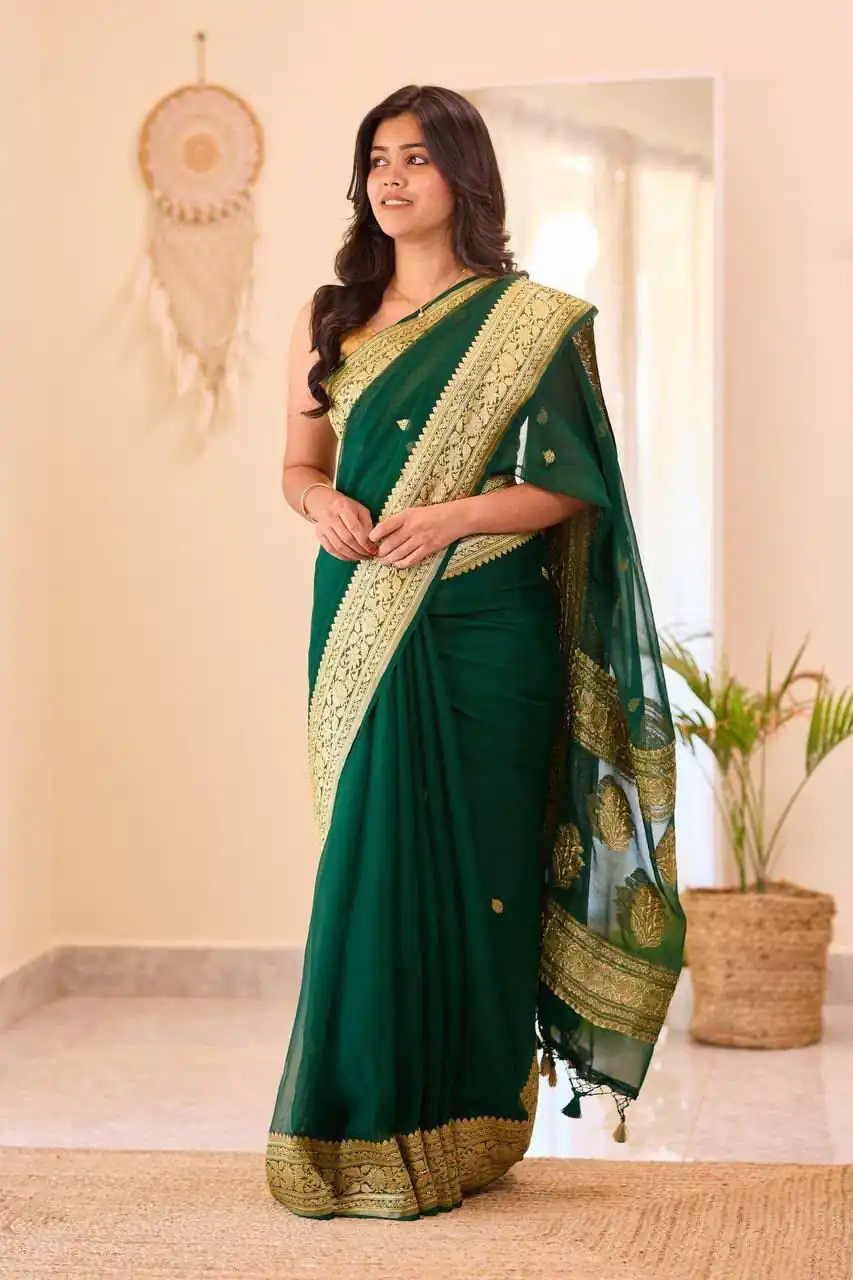 KPR 255 Green Soft Lilan Slab Saree Perfect for Wedding, Party, Lohri, Durga Puja, Pongal – . Get it for ₹1349. Delivery 4-6 Working Days. Shop now. | Sarees, Bollywood Sarees, Creative Sarees, Designer Sarees, Embroidered Sarees, Ethnic Saree, Modern Digital sarees, Party Wear Sarees