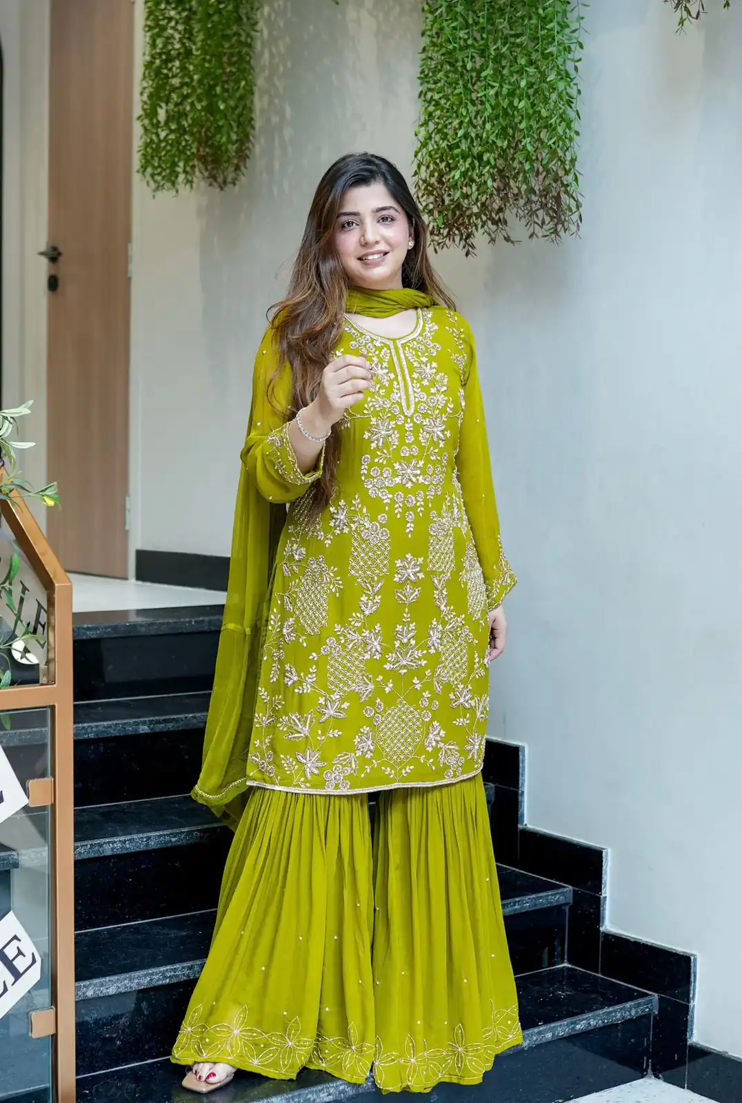 JF 027 Green in Faux Georgette Mirror Embroidery Work Salwar Suit . Best Price ₹1949. Delivery 4-6 Working Days. Shop now. | Jump Suits, Salwar suit, Designer Suits, Casual Suits, Creative suits, Palazzo Suits, Party Wear Suits, Patiala Suits, Straight Suits