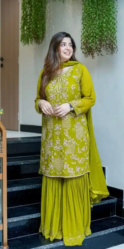 JF 027 Green in Faux Georgette Mirror Embroidery Work Salwar Suit . Best Price ₹1949. Delivery 4-6 Working Days. Shop now. | Jump Suits, Salwar suit, Designer Suits, Casual Suits, Creative suits, Palazzo Suits, Party Wear Suits, Patiala Suits, Straight Suits