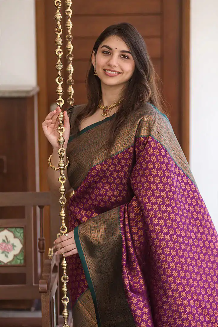 KPR 220 Maroon Soft Lichi Silk Saree Perfect for Wedding, Party, Reception, Diwali, Ethnic Day – . Affordable Price ₹1449. Delivery 4-6 Working Days. | Sarees, Bollywood Sarees, Creative Sarees, Designer Sarees, Embroidered Sarees, Ethnic Saree, Modern Digital sarees, Party Wear Sarees