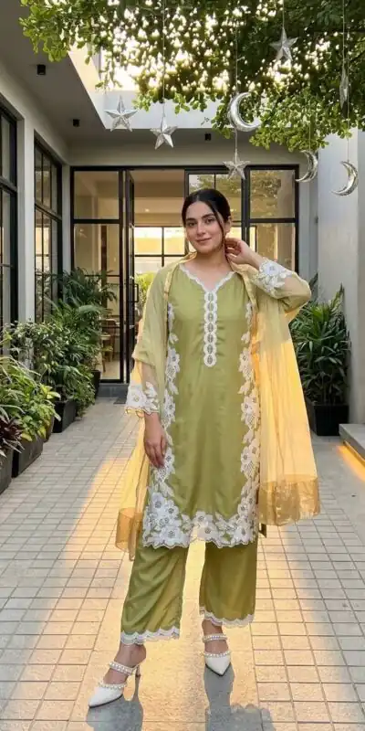 ST 213 Mehandi Color Natural Crep Salwar Suit with Embroidery Work. Wedding, Party, Festive, Best Price ₹1899. Delivery 4-6 Working Days. Shop now. | Jump Suits, Salwar suit, Designer Suits, Casual Suits, Creative suits, Palazzo Suits, Party Wear Suits, Patiala Suits, Straight Suits