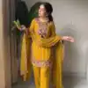 SRK 5348 Mustered Color Georgette Mirror Embroidery Work Salwar Suit . Best Price ₹2399. Delivery 4-6 Working Days. Shop now. | Jump Suits, Salwar suit, Designer Suits, Casual Suits, Creative suits, Palazzo Suits, Party Wear Suits, Patiala Suits, Straight Suits