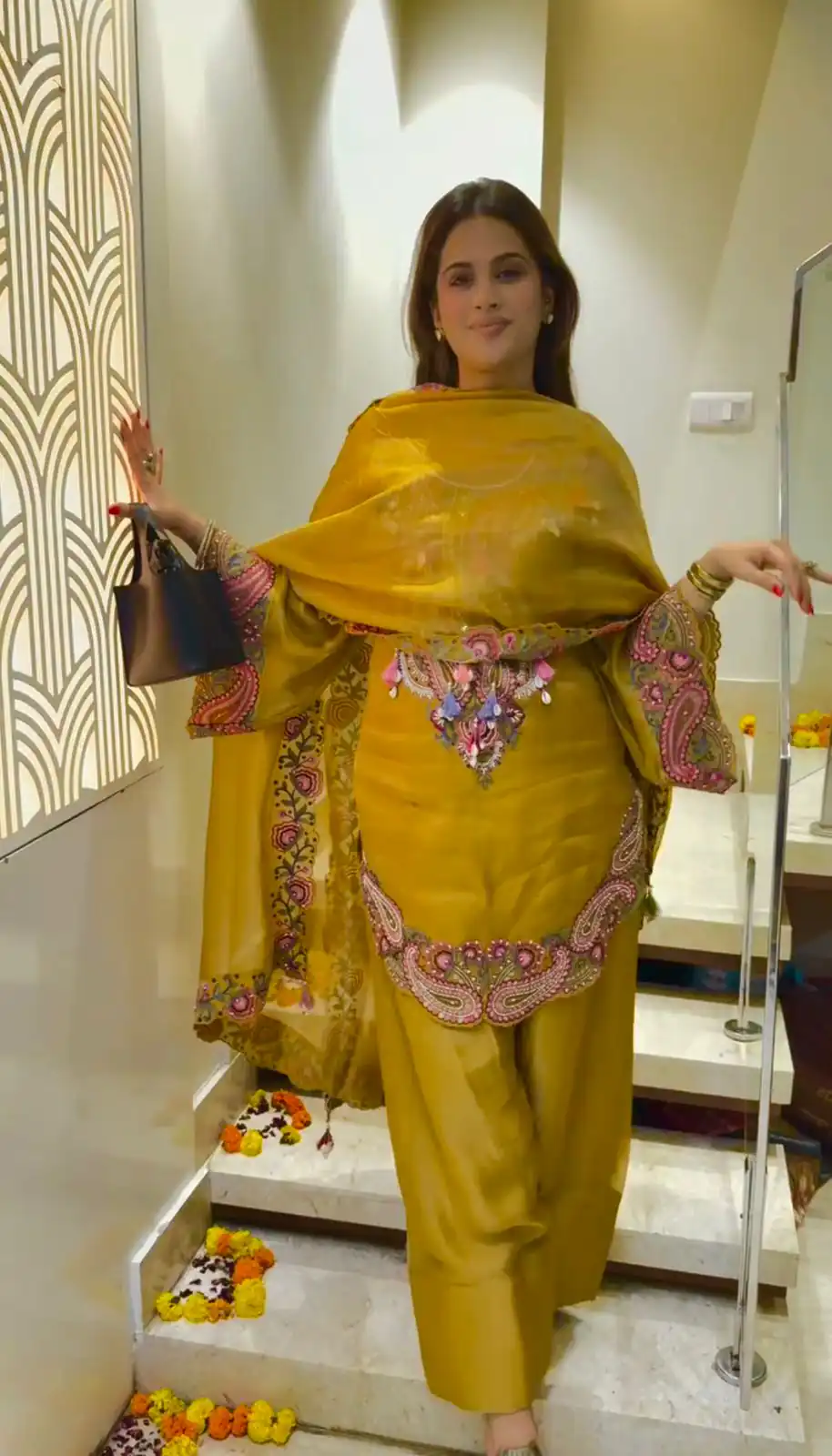 SRK 5348 Mustered Color Georgette Mirror Embroidery Work Salwar Suit . Best Price ₹2399. Delivery 4-6 Working Days. Shop now. | Jump Suits, Salwar suit, Designer Suits, Casual Suits, Creative suits, Palazzo Suits, Party Wear Suits, Patiala Suits, Straight Suits