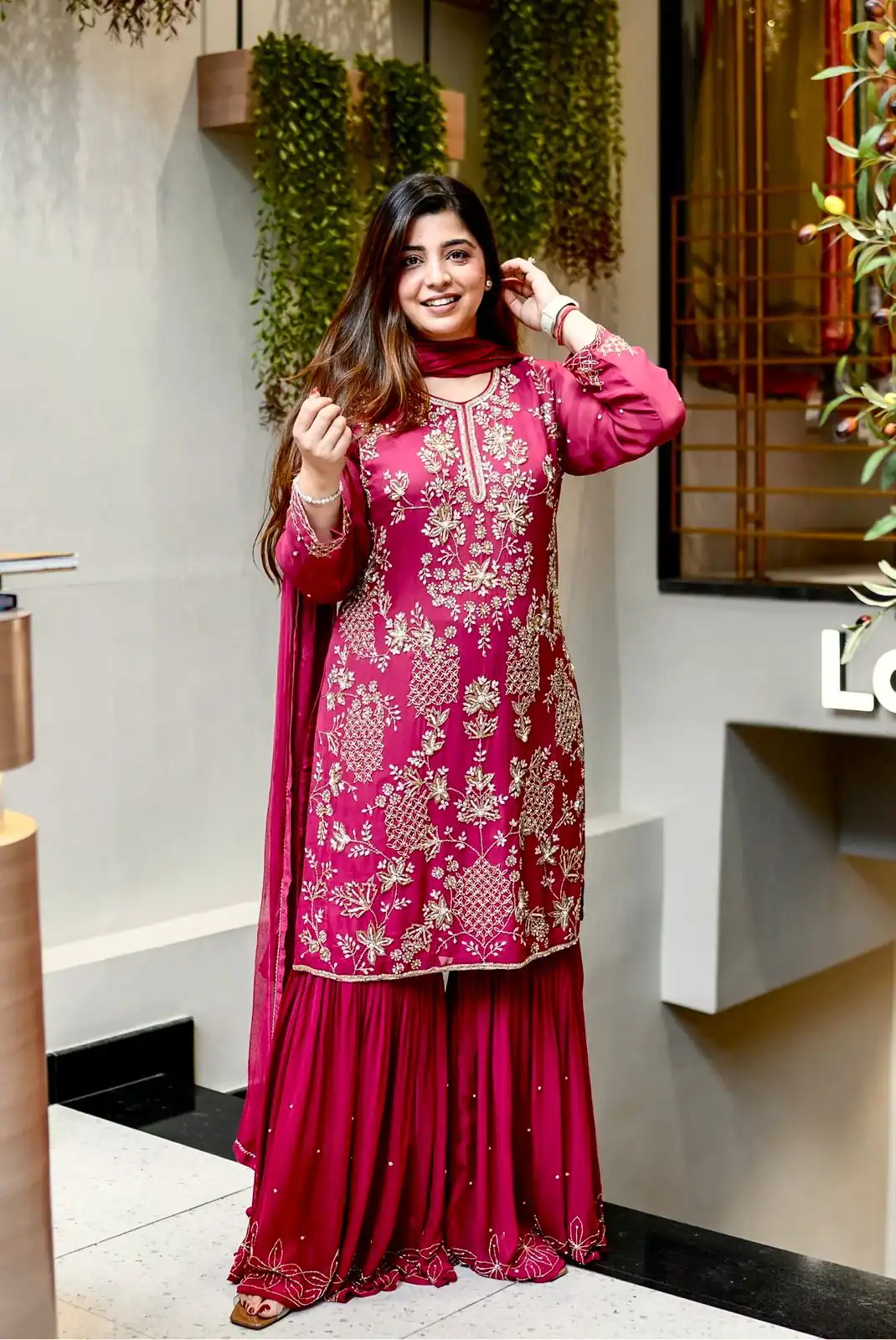 JF 027 Pink in Faux Georgette Mirror Embroidery Work Salwar Suit . Best Price ₹1949. Delivery 4-6 Working Days. Shop now. | Jump Suits, Salwar suit, Designer Suits, Casual Suits, Creative suits, Palazzo Suits, Party Wear Suits, Patiala Suits, Straight Suits
