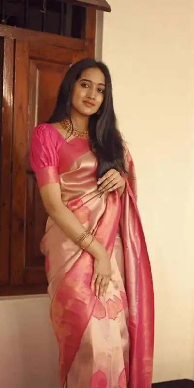 KP 5025 Pink in Soft Lichi Silk Jacquard Work Designer Work Saree . Exclusive Offer ₹1449. Delivery 4-6 Working Days. Shop now. | Sarees, Bollywood Sarees, Creative Sarees, Designer Sarees, Embroidered Sarees, Ethnic Saree, Modern Digital sarees, Party Wear Sarees