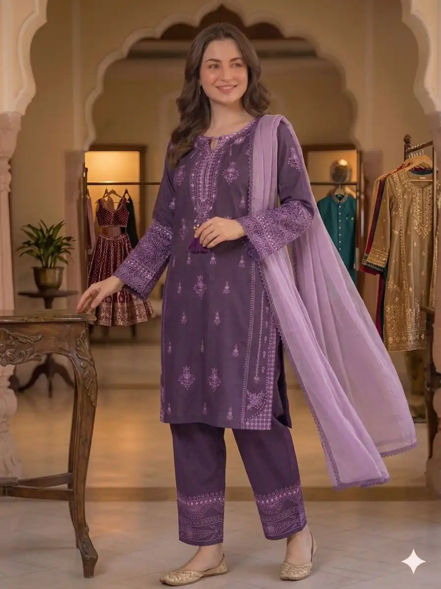 BE 465 Purple in Faux Georgette Mirror Embroidery Work Salwar Suit . Best Price ₹1999. Delivery 4-6 Working Days. Shop now. | Jump Suits, Salwar suit, Designer Suits, Casual Suits, Creative suits, Palazzo Suits, Party Wear Suits, Patiala Suits, Straight Suits