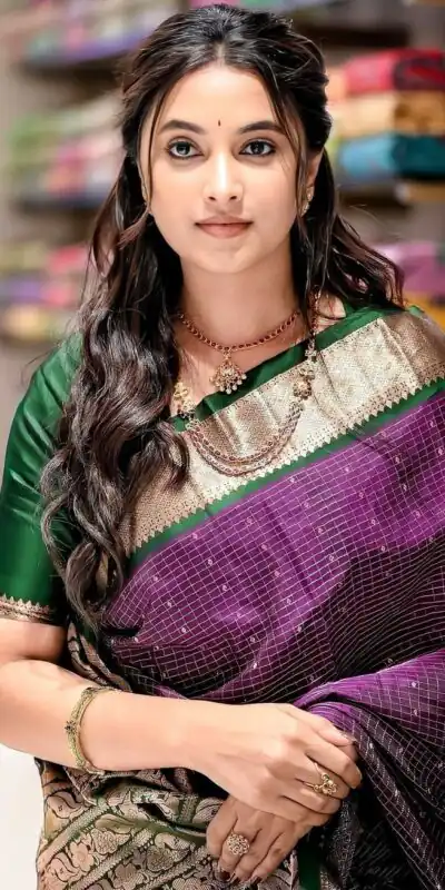 KPR 307 Purple in Soft Lichi Silk Jacquard Work Designer Work Saree . Exclusive Offer ₹1449. Delivery 4-6 Working Days. Shop now. | Sarees, Bollywood Sarees, Creative Sarees, Designer Sarees, Embroidered Sarees, Ethnic Saree, Modern Digital sarees, Party Wear Sarees