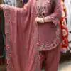 SRK 5348 Rust Color Georgette Mirror Embroidery Work Salwar Suit . Best Price ₹2399. Delivery 4-6 Working Days. Shop now. | Jump Suits, Salwar suit, Designer Suits, Casual Suits, Creative suits, Palazzo Suits, Party Wear Suits, Patiala Suits, Straight Suits