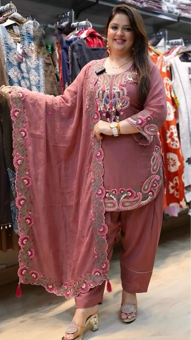 SRK 5348 Rust Color Georgette Mirror Embroidery Work Salwar Suit . Best Price ₹2399. Delivery 4-6 Working Days. Shop now. | Jump Suits, Salwar suit, Designer Suits, Casual Suits, Creative suits, Palazzo Suits, Party Wear Suits, Patiala Suits, Straight Suits