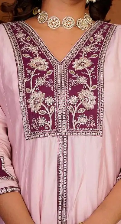 DIVA 152 Pink Color Roman Silk Salwar Suit with Embroidery Work. Available at ₹2399 only. Delivery 4-6 Working Days. Shop now. | Jump Suits, Salwar suit, Designer Suits, Casual Suits, Creative suits, Palazzo Suits, Party Wear Suits, Patiala Suits, Straight Suits