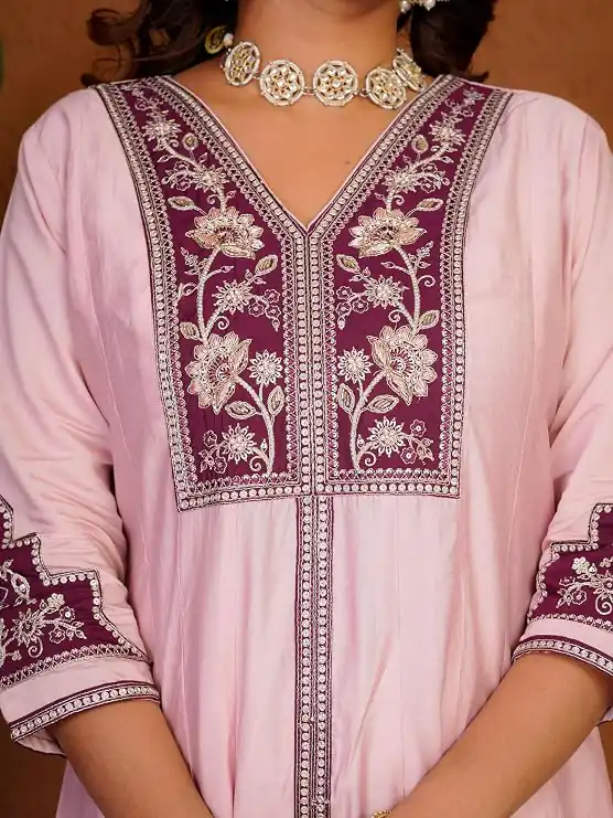 DIVA 152 Pink Color Roman Silk Salwar Suit with Embroidery Work. Available at ₹2399 only. Delivery 4-6 Working Days. Shop now. | Jump Suits, Salwar suit, Designer Suits, Casual Suits, Creative suits, Palazzo Suits, Party Wear Suits, Patiala Suits, Straight Suits