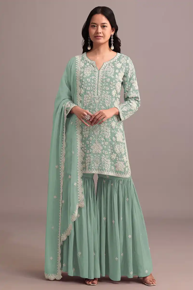 FC 703 Pista in Georgette Embroidery Work & Lace Work Salwar Suit . Festive Deal ₹2549. Delivery 4-6 Working Days. Shop now. | Jump Suits, Salwar suit, Designer Suits, Casual Suits, Creative suits, Palazzo Suits, Party Wear Suits, Patiala Suits, Straight Suits