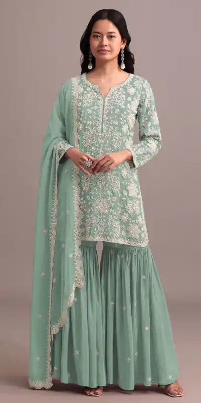 FC 703 Pista in Georgette Embroidery Work & Lace Work Salwar Suit . Festive Deal ₹2549. Delivery 4-6 Working Days. Shop now. | Jump Suits, Salwar suit, Designer Suits, Casual Suits, Creative suits, Palazzo Suits, Party Wear Suits, Patiala Suits, Straight Suits