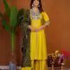 DIVA 152 Yellow Color Roman Silk Salwar Suit with Embroidery Work. Available at ₹2399 only. Delivery 4-6 Working Days. Shop now. | Jump Suits, Salwar suit, Designer Suits, Casual Suits, Creative suits, Palazzo Suits, Party Wear Suits, Patiala Suits, Straight Suits