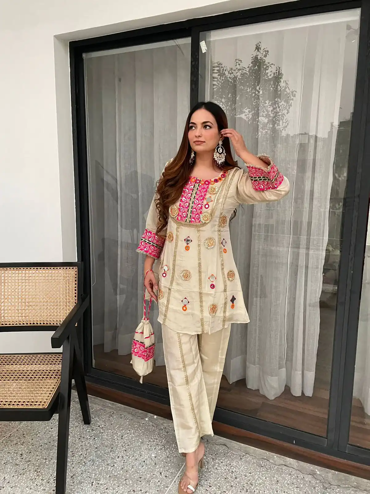 LG 2091 Cream in Cos Moss Mirror Work & Embroidery Work Salwar Suit . Festive Deal ₹2049. Delivery 4-6 Working Days. Shop now. | Jump Suits, Salwar suit, Designer Suits, Casual Suits, Creative suits, Palazzo Suits, Party Wear Suits, Patiala Suits, Straight Suits