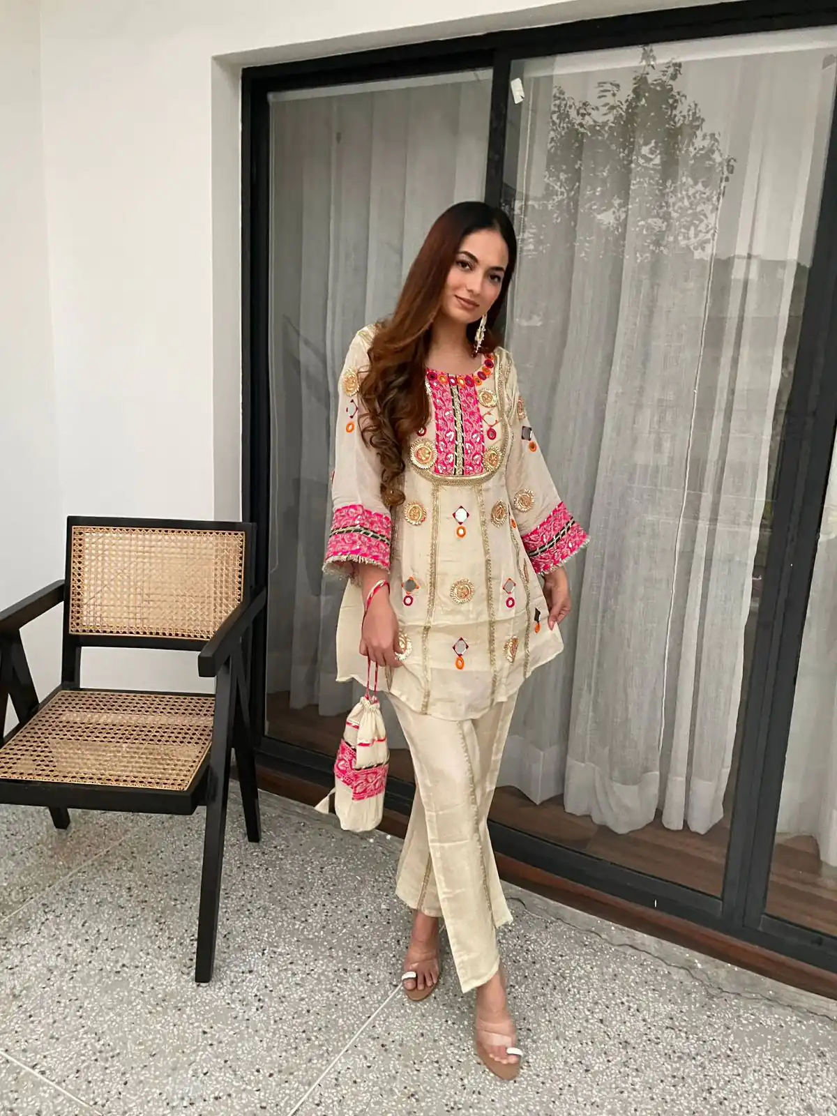 LG 2091 Cream in Cos Moss Mirror Work & Embroidery Work Salwar Suit . Festive Deal ₹2049. Delivery 4-6 Working Days. Shop now. | Jump Suits, Salwar suit, Designer Suits, Casual Suits, Creative suits, Palazzo Suits, Party Wear Suits, Patiala Suits, Straight Suits