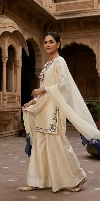 LG 2113 Off Whit eCrape Silk with Embroidery Work Salwar Suit . Introductory Price ₹2049. Delivery 4-6 Working Days. Shop now. | Jump Suits, Salwar suit, Designer Suits, Casual Suits, Creative suits, Palazzo Suits, Party Wear Suits, Patiala Suits, Straight Suits