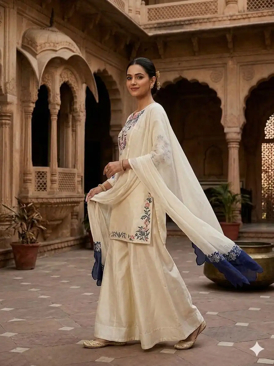 LG 2113 Off Whit eCrape Silk with Embroidery Work Salwar Suit . Introductory Price ₹2049. Delivery 4-6 Working Days. Shop now. | Jump Suits, Salwar suit, Designer Suits, Casual Suits, Creative suits, Palazzo Suits, Party Wear Suits, Patiala Suits, Straight Suits