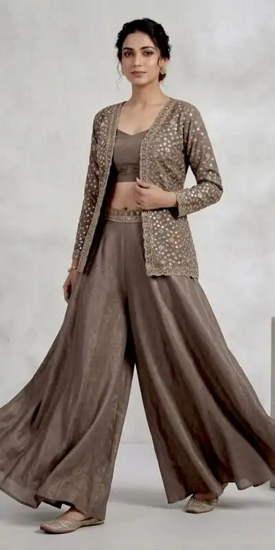 LG 2112 Brown Chinon Salwar Suit Perfect for Wedding, Party, Lohri, Eid, Holi – . Affordable Price ₹1049. Delivery 4-6 Working Days. Shop now. | Jump Suits, Salwar suit, Designer Suits, Casual Suits, Creative suits, Palazzo Suits, Party Wear Suits, Patiala Suits, Straight Suits