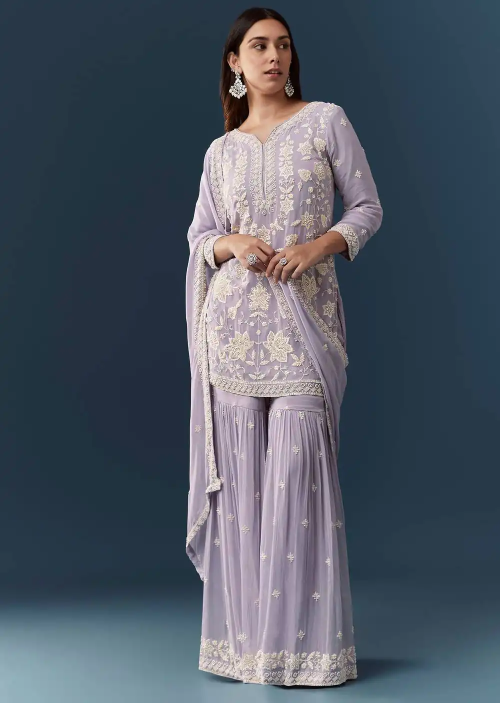 FC 727 Lavender Chiffon Georgette Salwar Suit. Perfect for Wedding, Party, Baby Shower, Pooja, Temple Visit – Grab it for ₹2599. Delivery 4-6 Work | Jump Suits, Salwar suit, Designer Suits, Casual Suits, Creative suits, Palazzo Suits, Party Wear Suits, Patiala Suits, Straight Suits