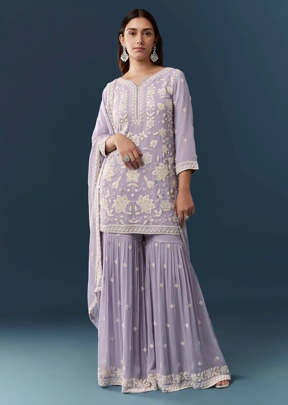 FC 727 Lavender Chiffon Georgette Salwar Suit. Perfect for Wedding, Party, Baby Shower, Pooja, Temple Visit – Grab it for ₹2599. Delivery 4-6 Work | Jump Suits, Salwar suit, Designer Suits, Casual Suits, Creative suits, Palazzo Suits, Party Wear Suits, Patiala Suits, Straight Suits