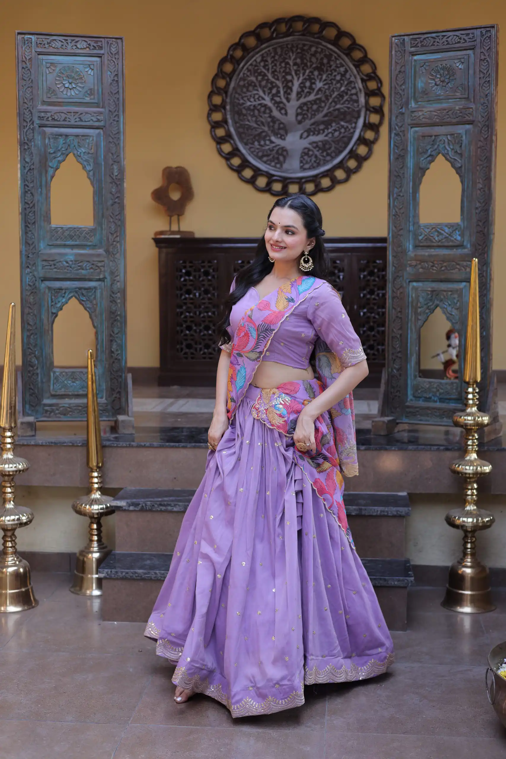 KA 5069 Lavender Cosmos Silk Lehenga Choli with Zari & Embroidery Work. Introductory Price ₹2499. Delivery 4-6 Working Days. Shop now. | Lehenga, Bollywood Lehenga, Creative Lehenga, Designer Lehenga, Embroidered Lehenga, Party Wear Lehenga