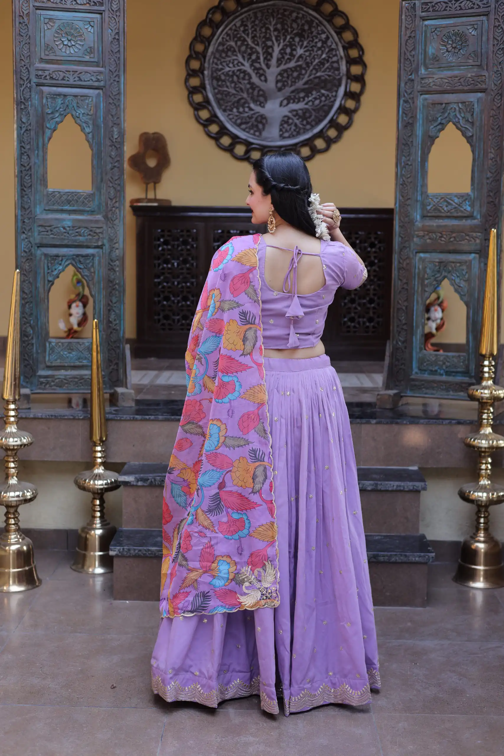 KA 5069 Lavender Cosmos Silk Lehenga Choli with Zari & Embroidery Work. Introductory Price ₹2499. Delivery 4-6 Working Days. Shop now. | Lehenga, Bollywood Lehenga, Creative Lehenga, Designer Lehenga, Embroidered Lehenga, Party Wear Lehenga