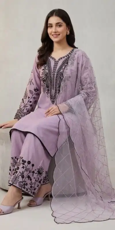 LG 2101 Purple Color Mal Cotton Embroidery Work Salwar Suit . Wedding, Party, Festive, Events, Get it for ₹2099. Delivery 4-6 Working Days. Shop now. | Jump Suits, Salwar suit, Designer Suits, Casual Suits, Creative suits, Palazzo Suits, Party Wear Suits, Patiala Suits, Straight Suits