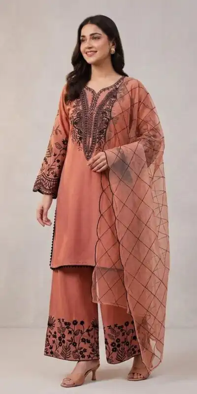 LG 2101 Rust Color Mal Cotton Embroidery Work Salwar Suit . Wedding, Party, Festive, Events, Get it for ₹2099. Delivery 4-6 Working Days. Shop now. | Jump Suits, Salwar suit, Designer Suits, Casual Suits, Creative suits, Palazzo Suits, Party Wear Suits, Patiala Suits, Straight Suits